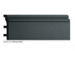 Плинтус D232-112 100х22х2400 Антрацит